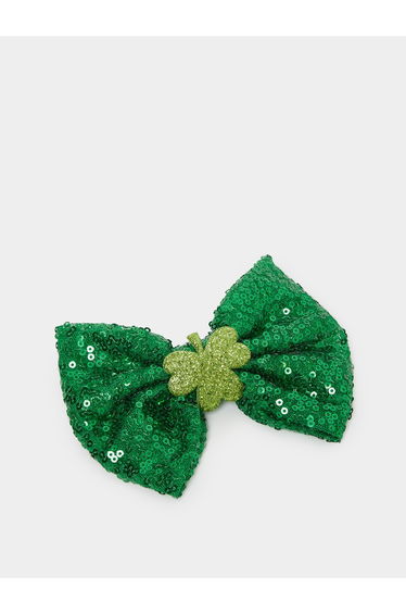 Sequined Bow Hair Clip