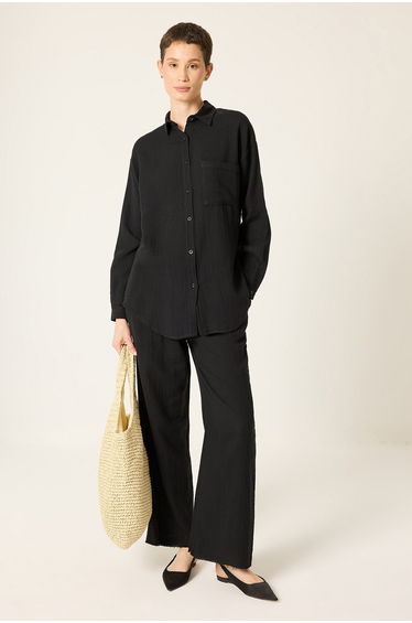 MUSLIN SHIRT AND PANTS SET