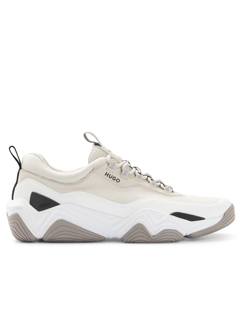 Men's Hugo Quake Running Trainers in Cream Hugo : Athletic : VogaCloset Oman