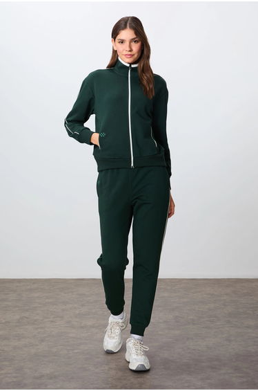TOMMY Oversized Zip-collar Sweatshirt And Pants Set