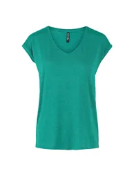 Metallic T-Shirt with V-Neck - 4
