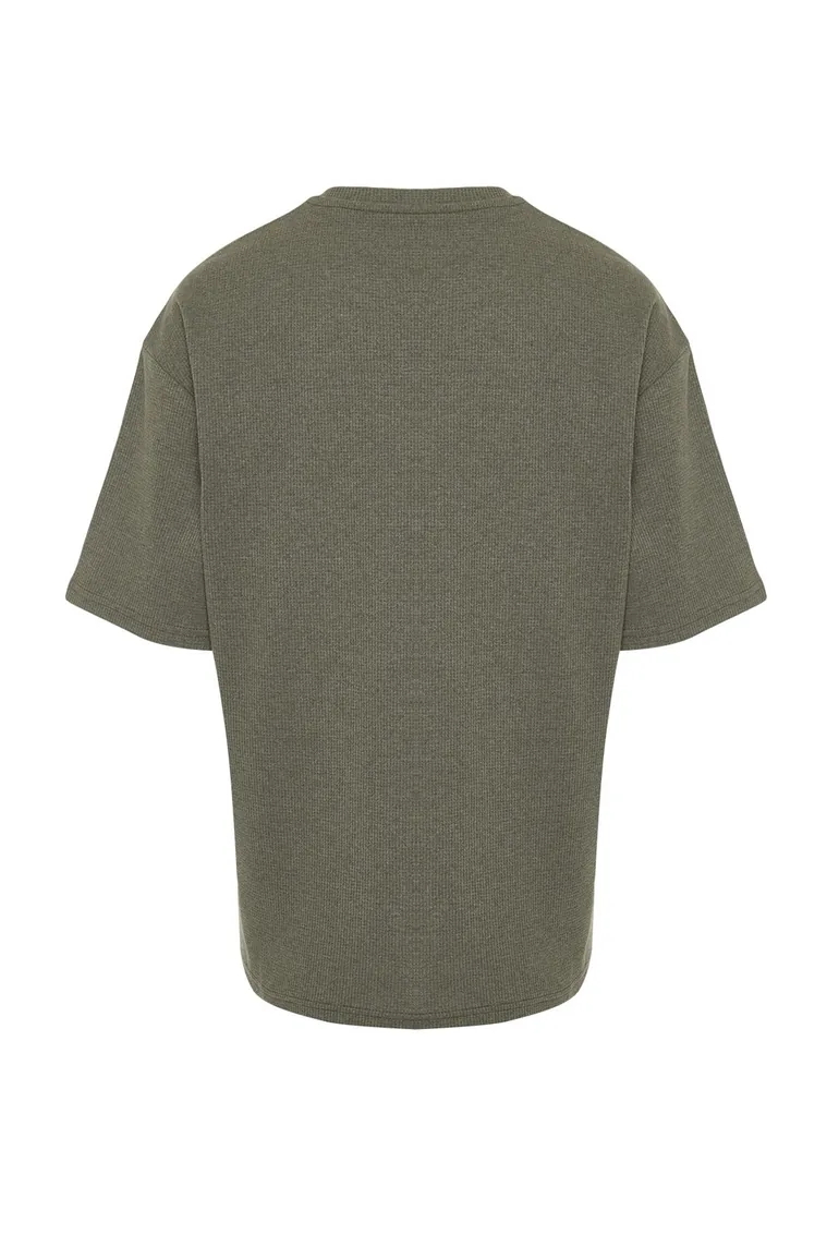 T-Shirt - Khaki - Oversize - 6