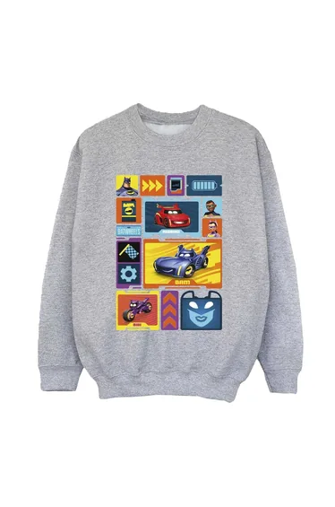 Batwheels Boys Collage Sweatshirt - Sport Grey