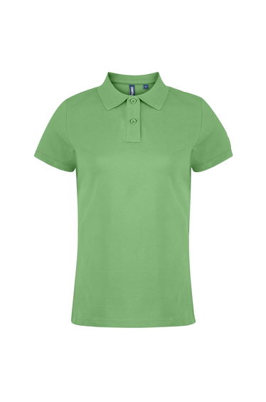 Asquith & Fox Womens/Ladies Plain Short Sleeve Polo Shirt - Lime