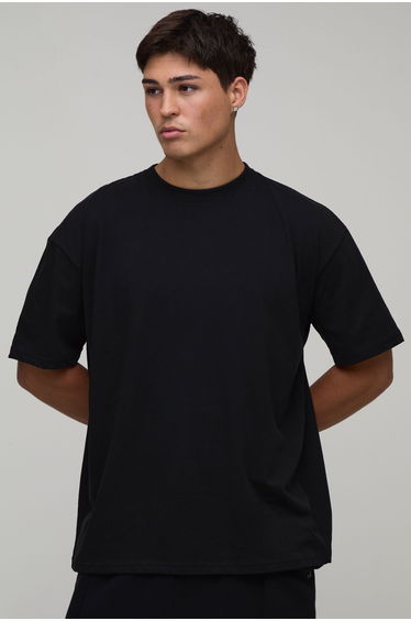 Oversized Johnny Cash License Print T-shirt - black