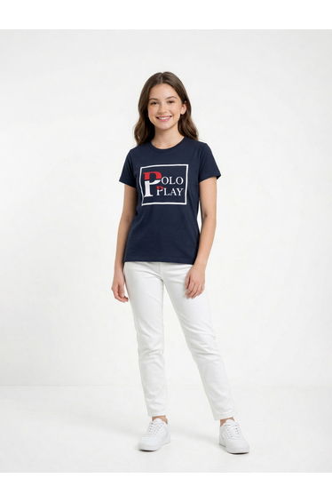 Teen Girls Logo Print T-Shirt