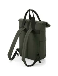 Bagbase Unisex Adult Roll Top Twin Handle Backpack - Olive - 1