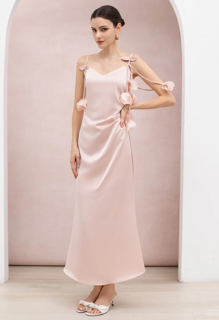 petal pink maxi dress Emmalyn Petal Pink Maxi Dress