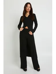 طقم بوهو باللون الأسود - 2