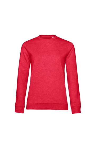 B&C Womens/Ladies Set-in Sweatshirt - Red Heather