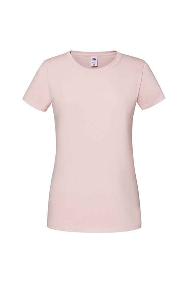 Fruit Of The Loom Womens/Ladies Iconic Ringspun Cotton T-Shirt - Powder Rose