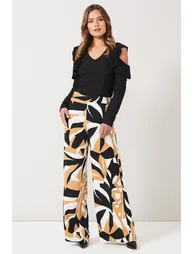 BYV London Multi Colored Wide Leg Pant - 1