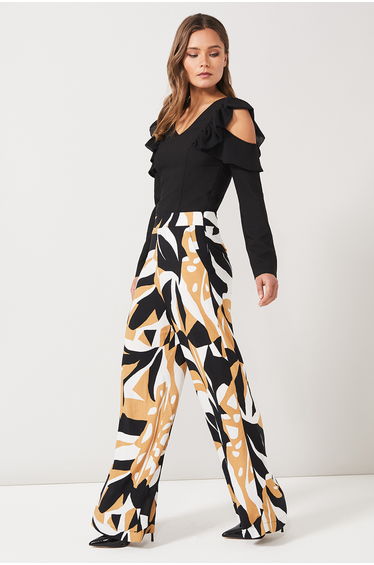 BYV London Multi Colored Wide Leg Pant