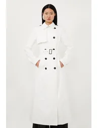 Tailored Classic Belted Trench Coat - 2