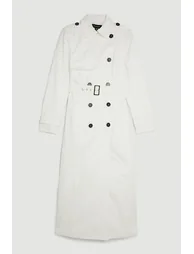 Tailored Classic Belted Trench Coat - 1