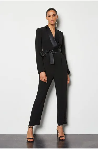 Tuxedo Wrap Jumpsuit