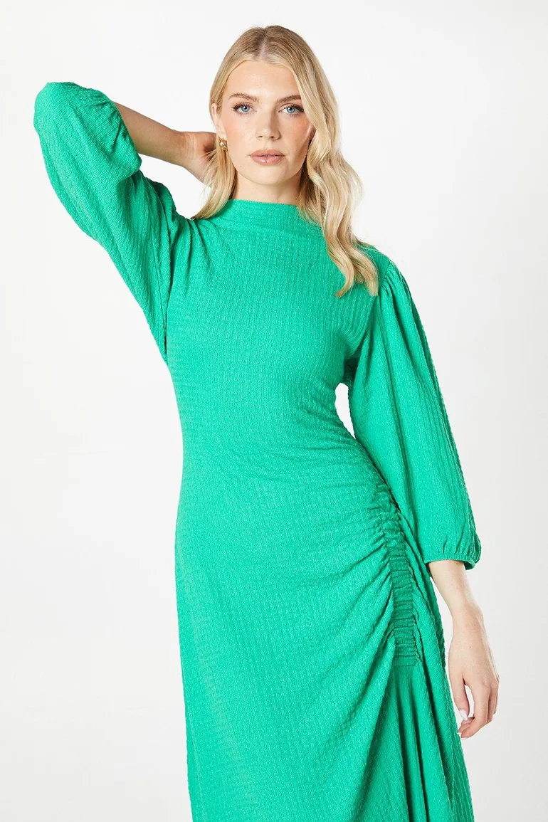 open lace back dress Debenhams Womens/Ladies Textured Jersey Belt Midi Dress  Universal Textiles