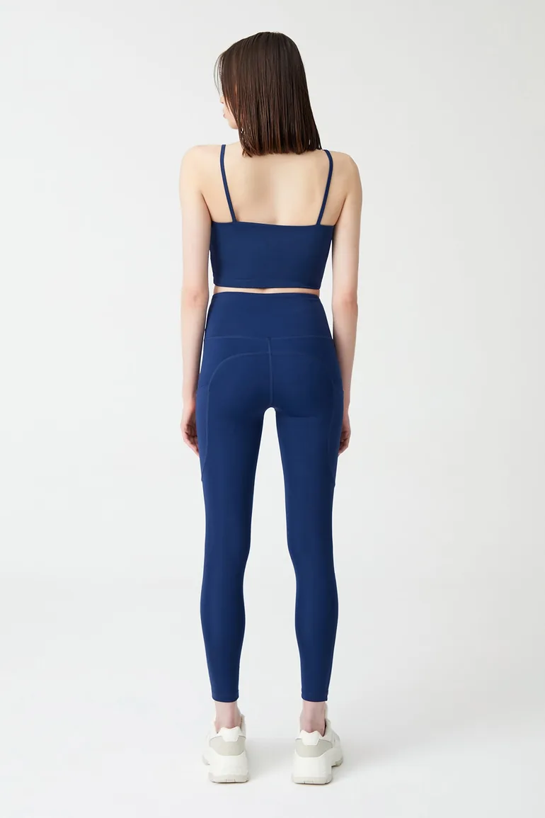 Leggings - Dark blue - High Waist - 5
