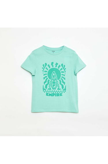 Printed Message T-Shirt GREEN