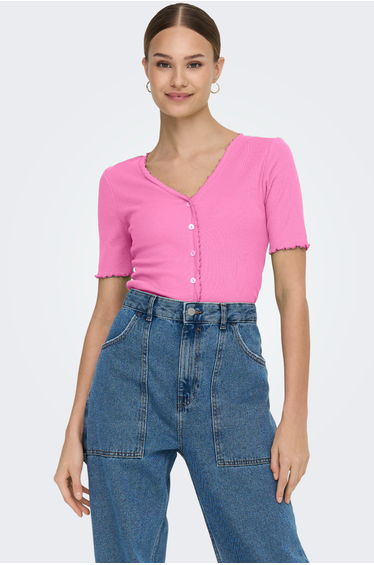 ONLLAILA S/S BUTTON TOP JRS