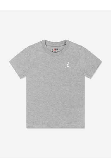 Boys Jumpman Air Embroidered T-Shirt in Grey