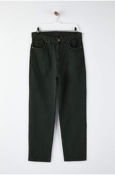 Khaki baggy loose cut jeans denim