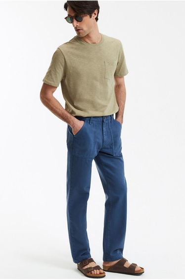Organic Cotton T-Shirt with Crew Neck and Short Sleeves