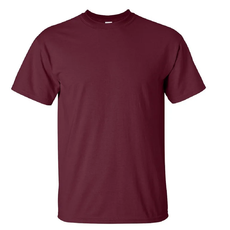 Gildan Mens Ultra Cotton Short Sleeve T-Shirt - Maroon