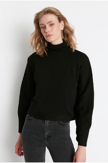 Sweater - Black - Slim fit