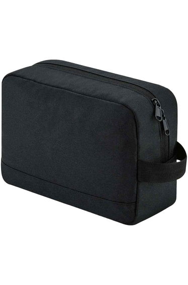 Bagbase Unisex Adult Essentials Recycled Toiletry Bag - Black