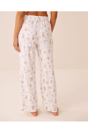 Dog Print Soft Knit Pajama Pants