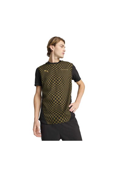 Puma Mens Porsche Spirit Checkerboard T-Shirt - Olive