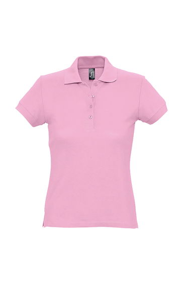 SOLS Womens/Ladies Passion Pique Short Sleeve Polo Shirt - Pink