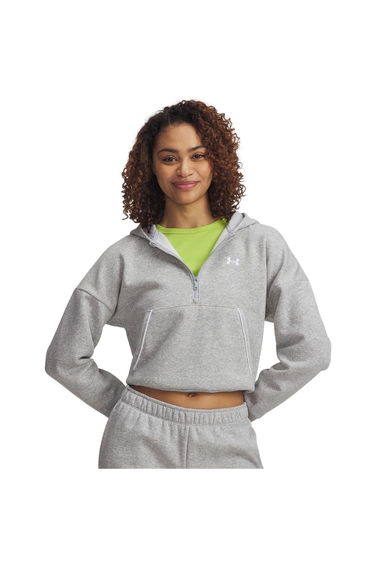 Under Armour Womens/Ladies Rival Hooded Relaxed Fit Sweatshirt - Grey Heather