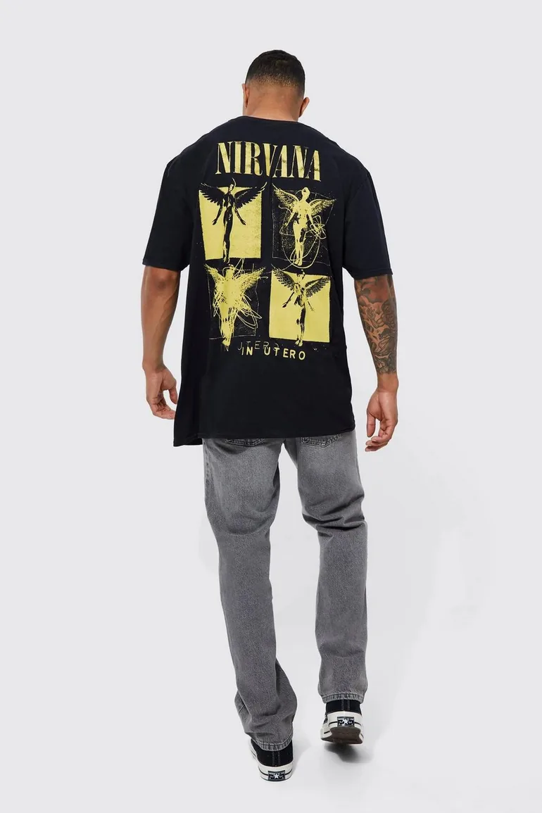 Oversized Nirvana License T-shirt - black - 2