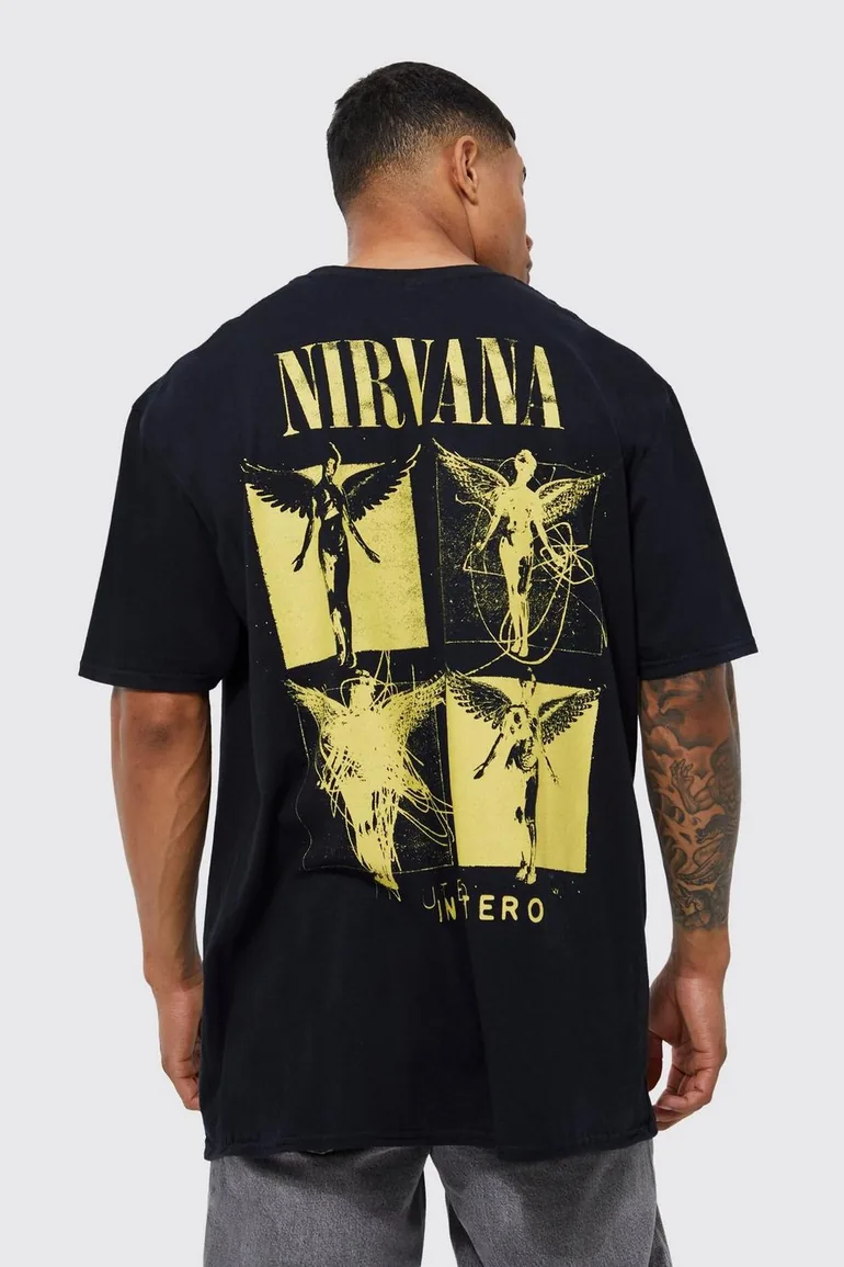Oversized Nirvana License T-shirt - black - 1
