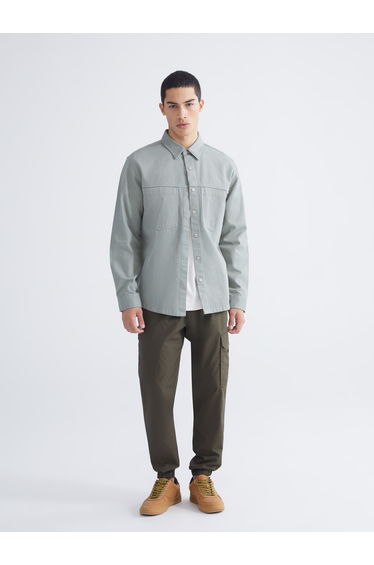 Men's Loose Fit Denim Shirt