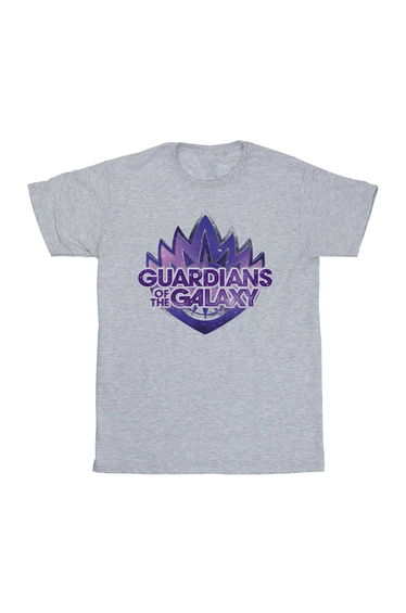 Guardians Of The Galaxy Volume 3 Girls Cosmic Badge T-Shirt - Sport Grey