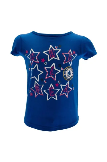 Chelsea FC Childrens/Kids Stars T-Shirt - Blue