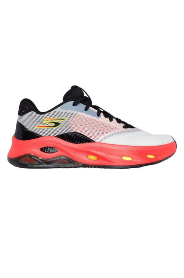 Skechers Mens Stability Mesh High Top Trainers - White/Orange