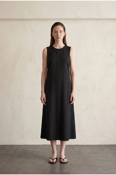 MY FASHION Back Detailed Midi Dress