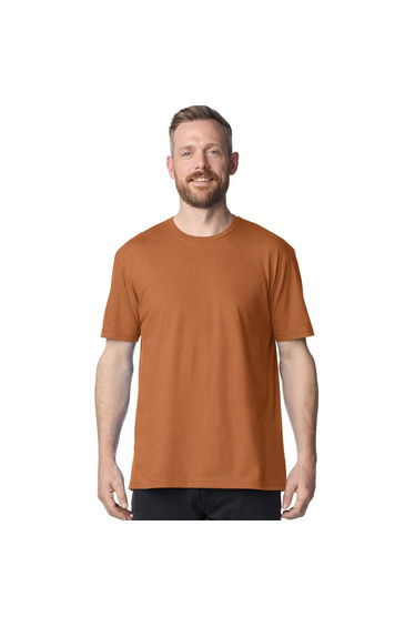 Gildan Mens Soft Style Ringspun T Shirt - Texas Orange