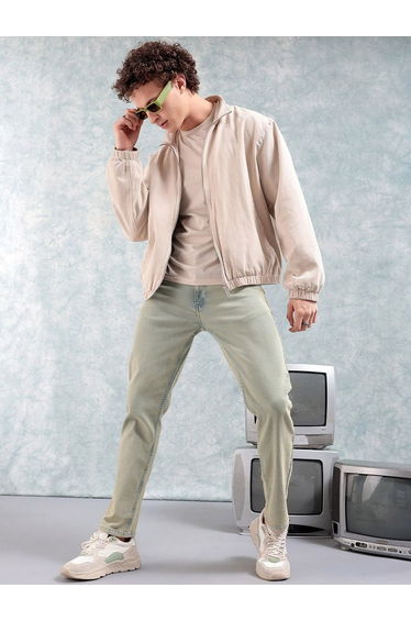 Men Slim Fit Solid Jeans