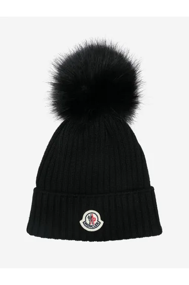 قبعة مونكلير اينفانت باللون الأسود