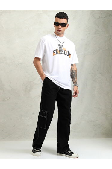 Graphic Print Round Neck Regular Fit T-Shirt