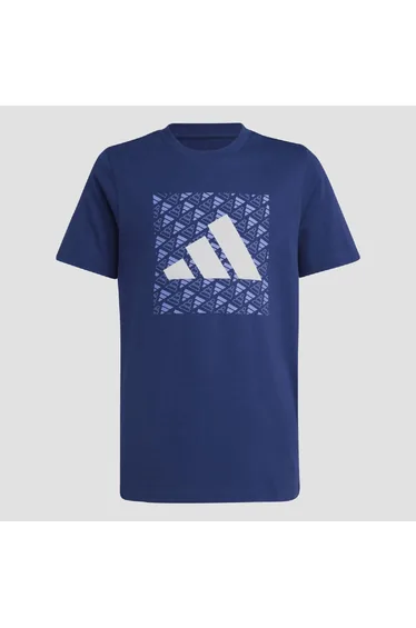 Boy's adidas Juniors Monogram Graphic T-Shirt in Blue