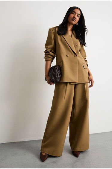 The Premium Wide Leg Tailored Trousers