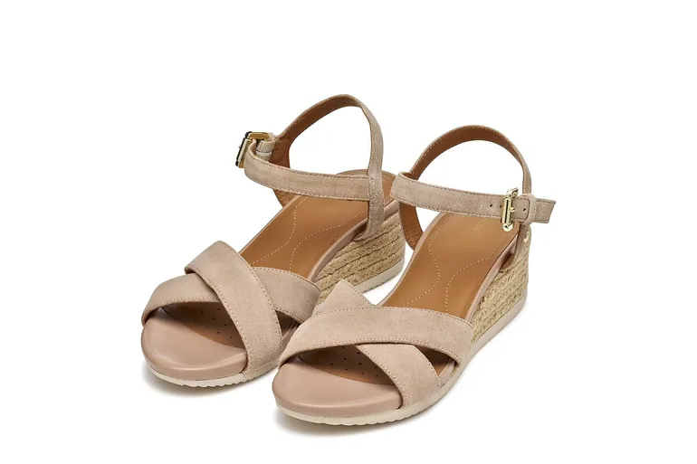 Ischia Corda Wedge Sandals, Leather - 3
