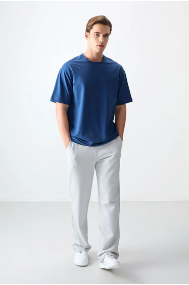 TOMMY Oversized Cotton Blend Crew Neck T-Shirt