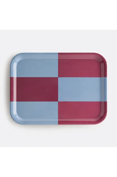 صينية بطبعة غرافيك بلونين مقاس كبير